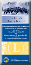Flyer Benefizkonzert 2011