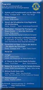 Programm Benefizkonzert 2013