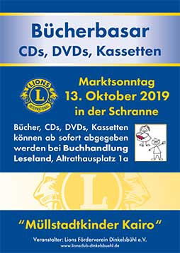 Bücherbasar 13.10.2019